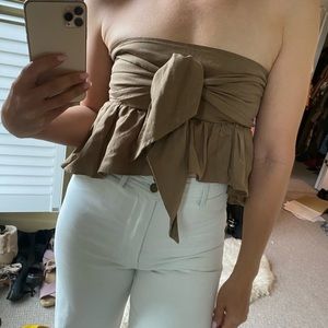 Apiece Apart Linen Crop Top + Blazer Set 6